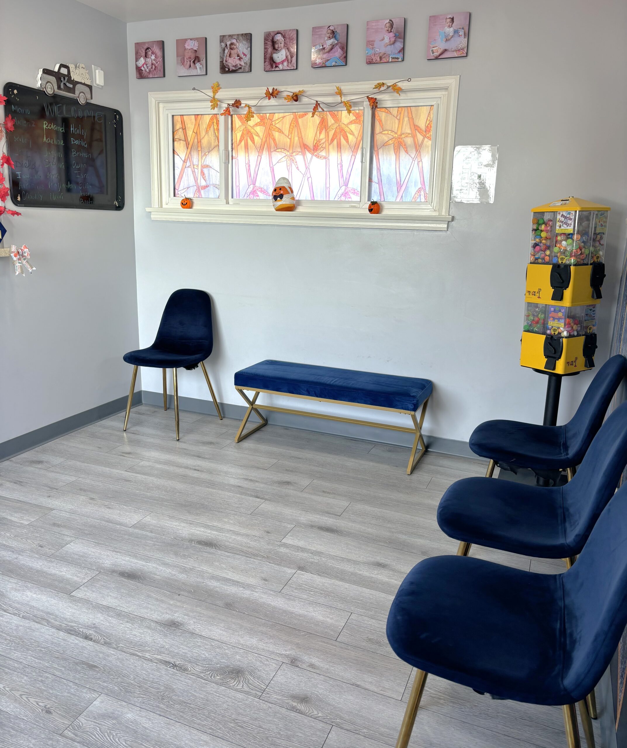Warm, inviting reception area designed for a stress-free environment